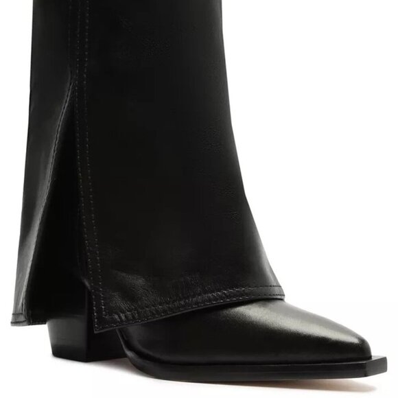 Arezzo Bianca Fold Over Skirt Bootie NIB - Picture 2 of 12